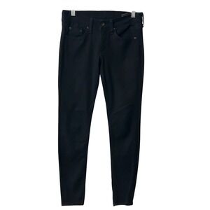 Rag & Bone Equestrian Skinny Jeans Black Stretch Denim Size 26